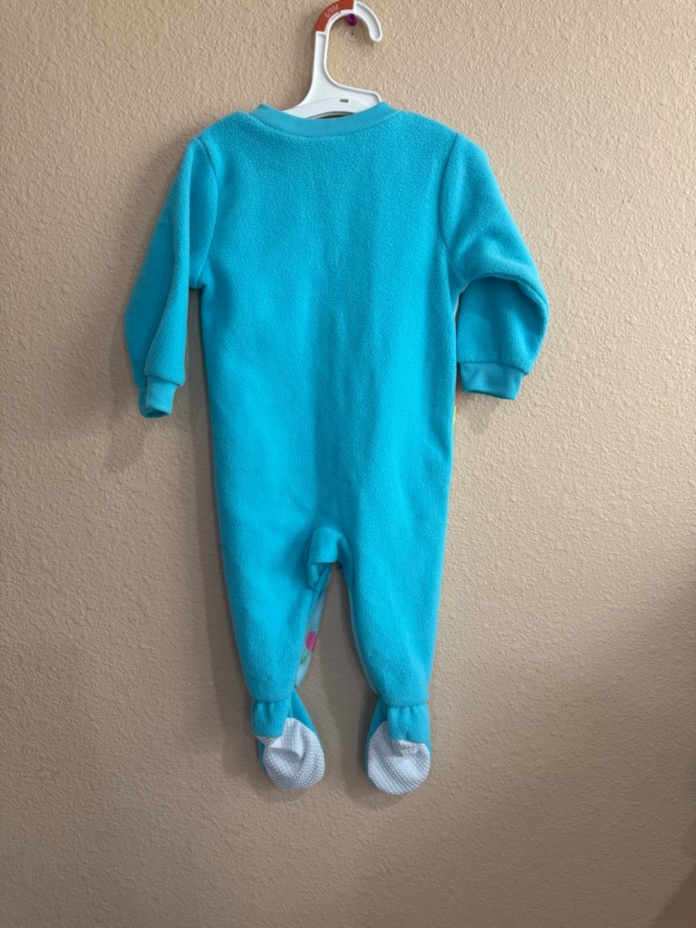 Vintage Leap Frog One-Piece Fleece Pajamas-12 month - Picture 2 of 4
